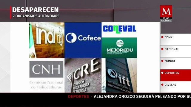 Senado aprueba desaparición de siete organismos autónomos y su absorción por el gobierno federal