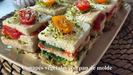 Canapés vegetales