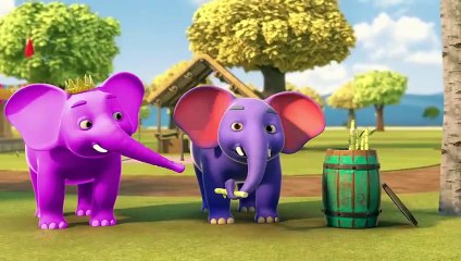 Hathi Raja in Purple Color, हाथी राजा, Kalu Madari Aaya + Nursery Poems for _High