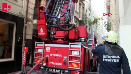 Beyoğlu'nda 5 katlı otelde yangın