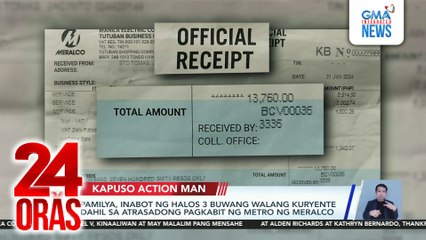 Kapuso Action Man: Atrasadong pagkabit ng metro ng Meralco; Inirereklamong palyadong manhole sa Silang, Cavite | 24 Oras