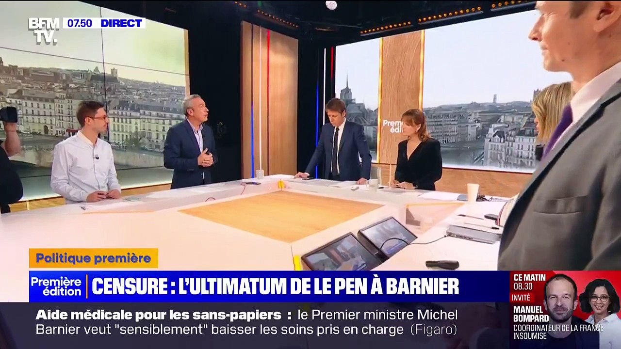 Le coup de gueule de Marine Le Pen contre BFMTV et son chroniqueur qui estime qu’elle fait monter les enchères : « Monsieur Croissandeau se trompe lourdement ! » - Regardez