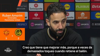 Amorim: "Hojlund tiene que mejorar aún más"