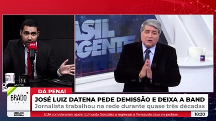 JOSÉ LUIZ DATENA PEDE DEMISSÃO E DEIXA A BAND