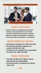 IDEIA PARA UM NEGÓCIO | CONSULTORIA PARA ORGANIZAÇÕES DE EVENTOS PEQUENOS