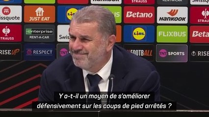 Postecoglou agacé par une question sur les coups de pied arrêtés