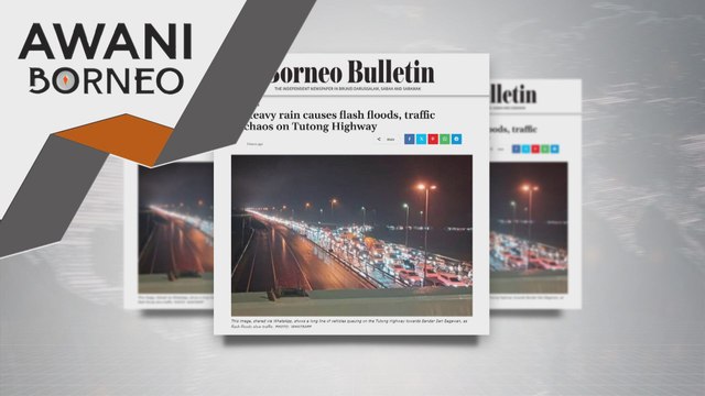 Banjir kilat undang kesesakan lebuh raya di Brunei