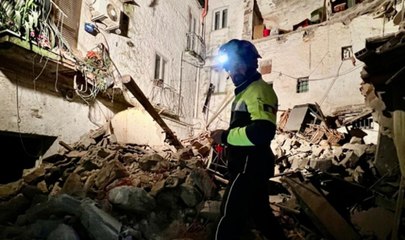 Crolla palazzina a Sessa Aurunca: 2 persone estratte vive dalle macerie, 12 evacuati (29.11.24)