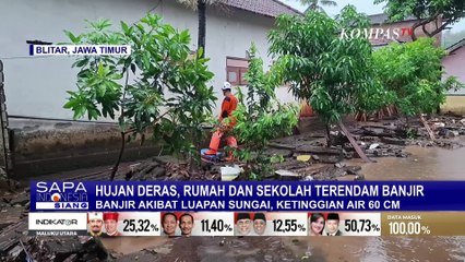 Hujan Deras, Rumah dan Sekolah di Blitar Terendam Banjir