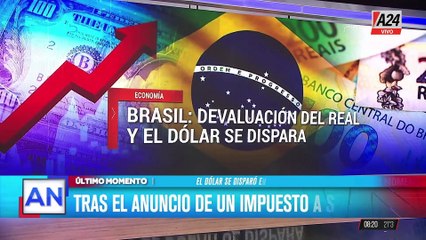 Brasil: devaluación del real y el dólar se dispara