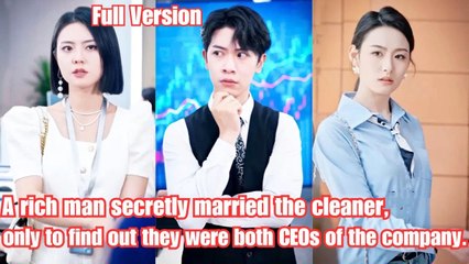 A Rich Man Secretly Married The Cleaner 💕 Complet