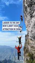 China’s Sky Ladder: Thrilling 5,000-foot climb draws tourists to Zhangjiajie