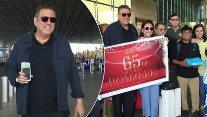 Boman Irani Celebrates His 65th B'day With Some Lucky Fans & Paps | Mumbai Airport