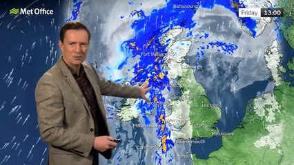 Met Office Friday afternoon weather forecast 29/11/2024