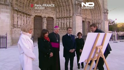 French President Macron visits Notre Dame ahead of grand reopening