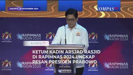 Ketum Kadin Arsjad Rasjid Ungkap Instruksi Presiden Prabowo di Rapimnas 2024
