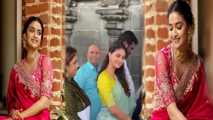 Keerthy Suresh Boyfriend Antony Thattil से शादी करने से पहले पहुंची तिरुपति, लिया बालाजी का आशीर्वाद