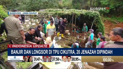 Banjir dan Longsor di TPU Cikutra Bandung, 20 Jenazah Dipindah