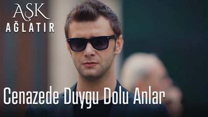 Cenazede duygu dolu anlar