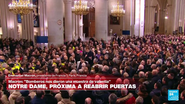 Emmanuel Macron: El incendio en Notre Dame fue una herida nacional y ustedes fueron la sanación