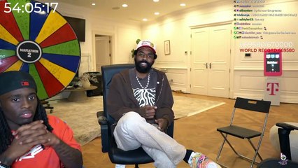 Kyrie Irving shares a motivational message during Kai Cenat's stream