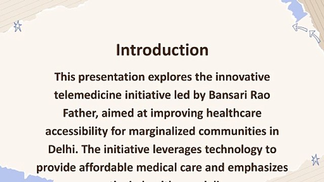 Bansari Rao's Father: Revolutionizing Healthcare Access in Delhi Through Telemedicine