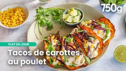 Les tacos de carottes au poulet : Idéal pour faire manger des légumes à vos enfants | 750g