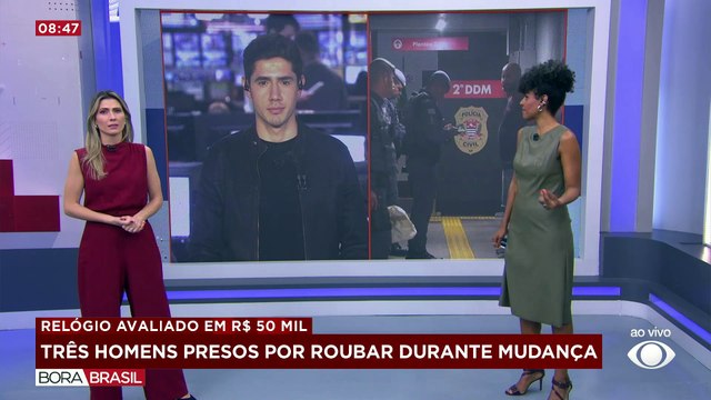 Funcionários de empresa de mudança são presos por roubar relógios de luxo de cliente