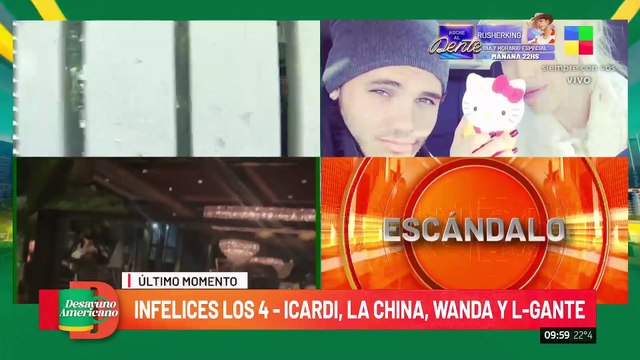 Encuentro explosivo en Gardiner: La China Suárez, Mauro Icardi, Wanda Nara y L-Gante