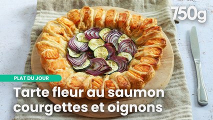 Tarte fleur au saumon : Aussi jolie que gourmande | 750g