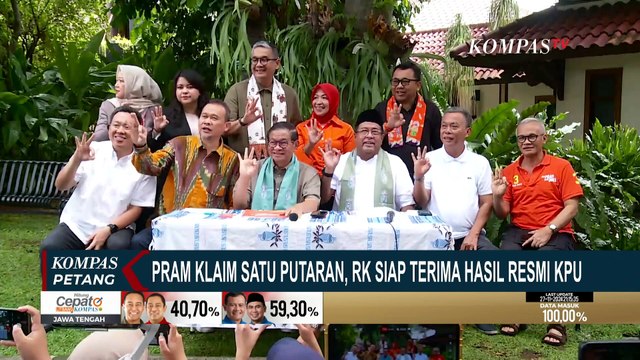 Pram-Rano Klaim Menang Pilkada Jakarta Satu Putaran, RK: Terima Jika Sudah Resmi | SERIAL PILKADA