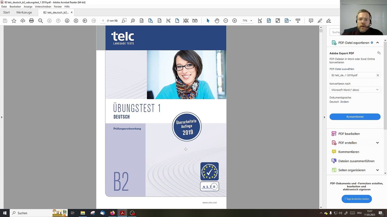 telc Deutsch B2 – Prüfung / 15 / Hörverstehen Teil 3 – Ansagen/Durchsagen verstehen