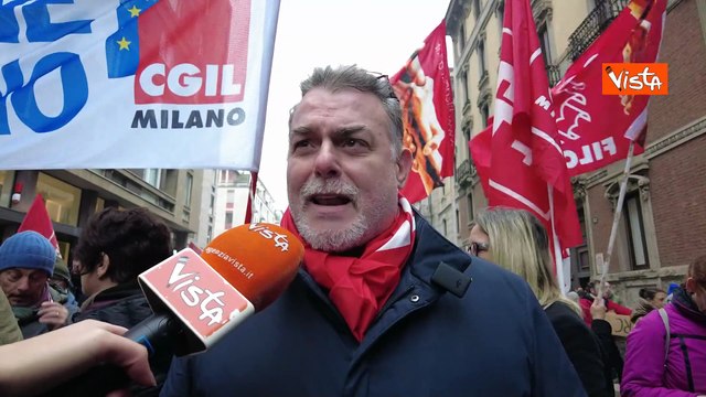 ?Pi? attenzione per lavoratori e sanit??, le voci dei manifestanti allo sciopero generale a Milano