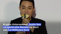 Krypto-Unternehmer isst Banane für 5,8 Millionen Euro