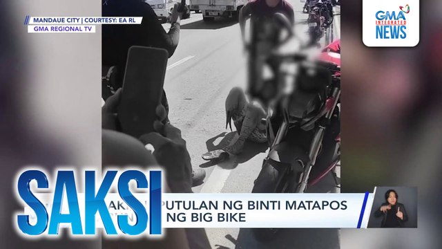 Lalaki, naputulan ng binti matapos mabundol ng big bike | Saksi