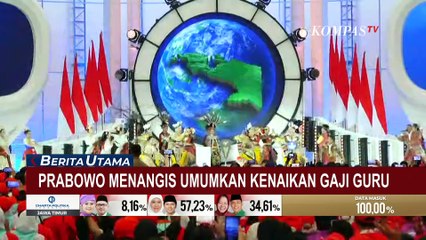 Momen Presiden Prabowo Menangis Haru Sampaikan Kenaikan Gaji Guru Indonesia
