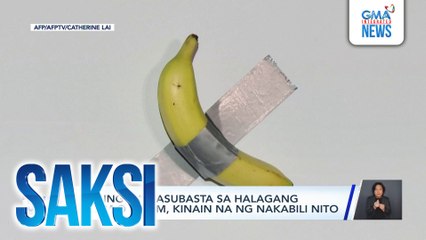 Saging na nasubasta sa halagang $6.2M o P360M, kinain na ng nakabili nito | Saksi