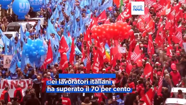 Sciopero generale dei lavoratori: adesione al 70 per cento in tutta Italia, più di 500mila in piazza