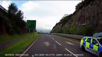 Police footage of the drive into Kyle of Lochalsh, released in the Skye murder trial.