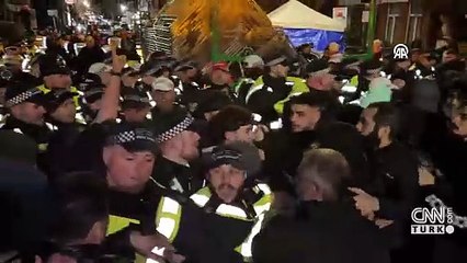 Londra'da sokaklar karıştı: PKK yandaşları polisle çatıştı!