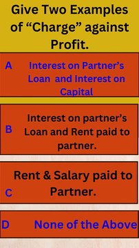 PARTNERSHIP FUNDAMENTALS QUIZ TIME ACCOUNTS