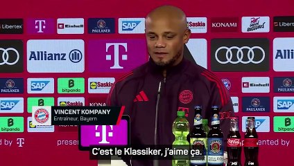 Kompany : “ En tant que footballeurs, nous avons hâte de jouer le Klassiker”