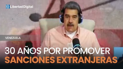 Maduro califica de "progresista" la ley que impone penas de hasta 30 años por promover sanciones extranjeras