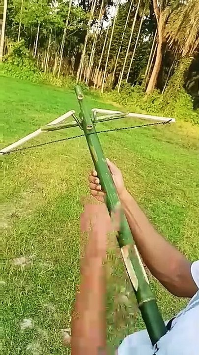 Bamboo creation with bow
