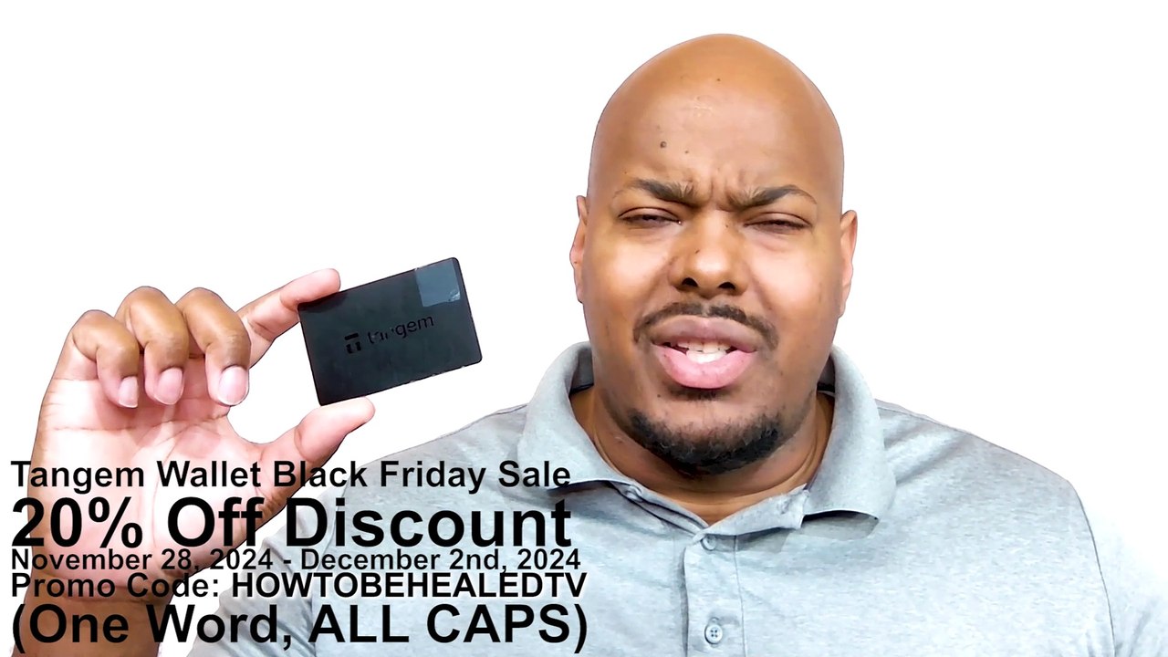 Tangem Wallet Black Friday Sales 20% Discount Promo Code: HOWTOBEHALEDTV | Self Custody