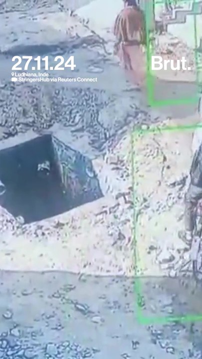 Inde : un motard et ses enfants survivent à une chute dans les égouts