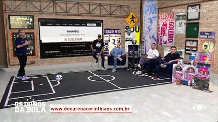 Neto celebra os R$ 11 milhões da vaquinha, em menos de 48h, para quitar estádio do Corinthians