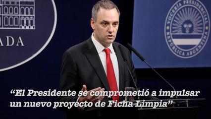 "No hay un pacto con Cristina": Adorni extenso sobre la posición del gobierno después del episodio del proyecto de Ficha Limpia en el Congreso