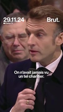 5 ans après l'incendie de Notre-Dame de Paris, Emmanuel Macron rend hommage aux acteurs du chantier de restauration