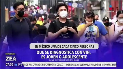 VIH en México:  1 de cada 5 personas que se diagnostica es joven o adolescente